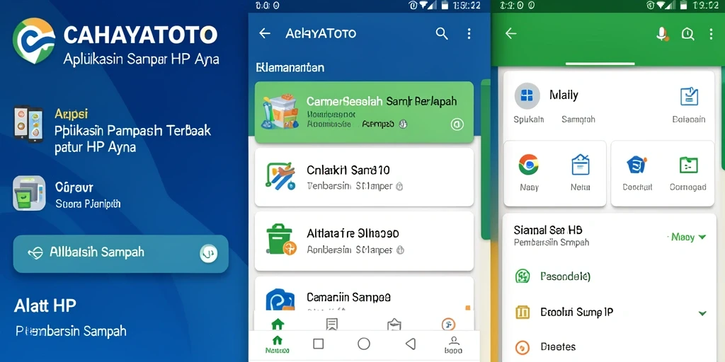 Tampilan antarmuka sederhana CAHAYATOTO yang memudahkan pengguna.