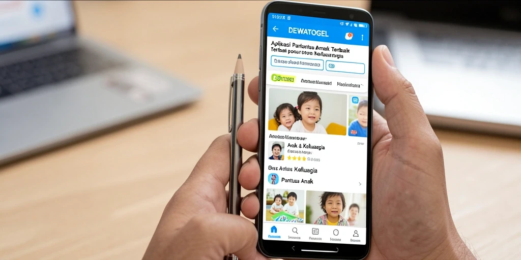 Antarmuka DEWATOGEL yang menonjol untuk pemantauan anak.