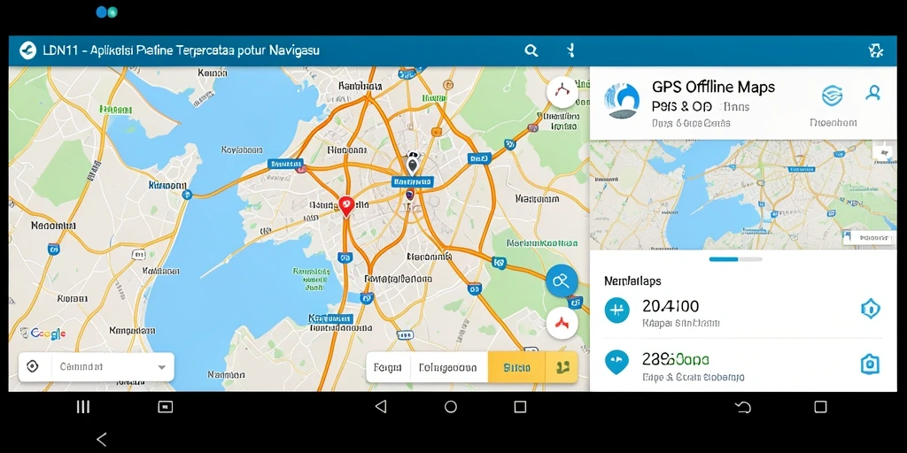 Antarmuka LDN11 yang jelas dan fungsional untuk GPS Offline Maps.