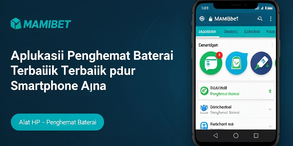 Antarmuka MAMIBET menunjukkan pengelolaan daya baterai yang efisien.