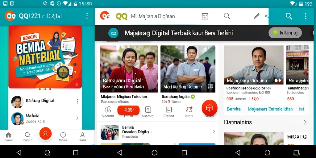 Screenshot menunjukkan antarmuka pengguna aplikasi QQ1221 yang menarik.