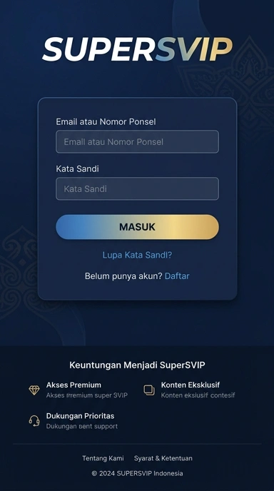 Masuk ke Akun Supersvip dengan Mudah